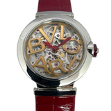 ブルガリ BVLGARI ルチェア スケルトン LU33S SS/革ベルト 自動巻き レディース 腕時計