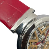 ブルガリ BVLGARI ルチェア スケルトン LU33S SS/革ベルト 自動巻き レディース 腕時計