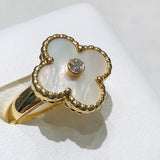 ヴァンクリーフ＆アーペル Van Cleef & Arpels ヴィンテージアルハンブラ リング MOP ＃47 イエローゴールド K18イエローゴールド ジュエリー