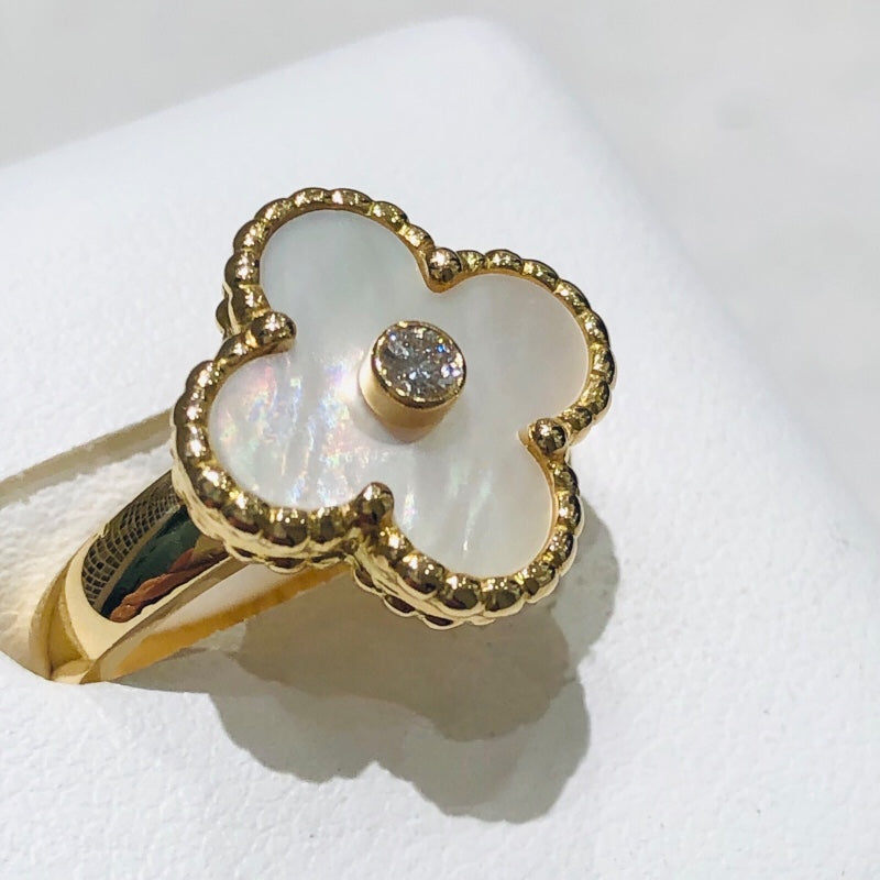 国内発送【VanCleef＆Arpels】ヴィンテージ アルハンブラ リング ヴァンクリーフ＆アーペル(Van Cleef & Arpels)ヴァンクリーフ