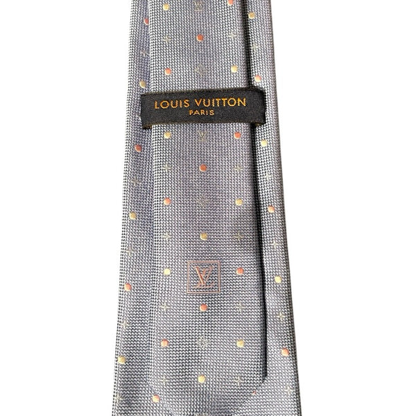 ルイ・ヴィトン LOUIS VUITTON シルクネクタイ ブルー シルク メンズ ネクタイ