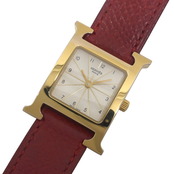 HERMES 【中古】HERMES Hウォッチ レディース 腕時計 クオーツ