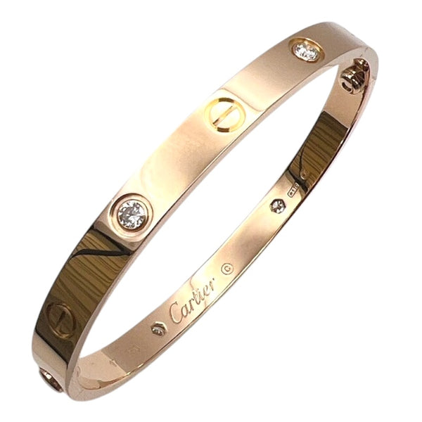 カルティエ Cartier ラブブレス4Pダイヤ 750PG ジュエリー