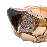 ブルガリ BVLGARI セルペンティリング 750PG/オニキス/ダイヤモンド ジュエリー