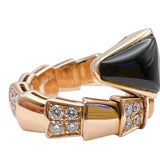 ブルガリ BVLGARI セルペンティリング 750PG/オニキス/ダイヤモンド ジュエリー