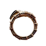 ブルガリ BVLGARI セルペンティリング 750PG/オニキス/ダイヤモンド ジュエリー