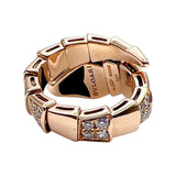 ブルガリ BVLGARI セルペンティリング 750PG/オニキス/ダイヤモンド ジュエリー