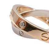 カルティエ Cartier ビーラブダイヤリング 750PG/ダイヤモンド ジュエリー