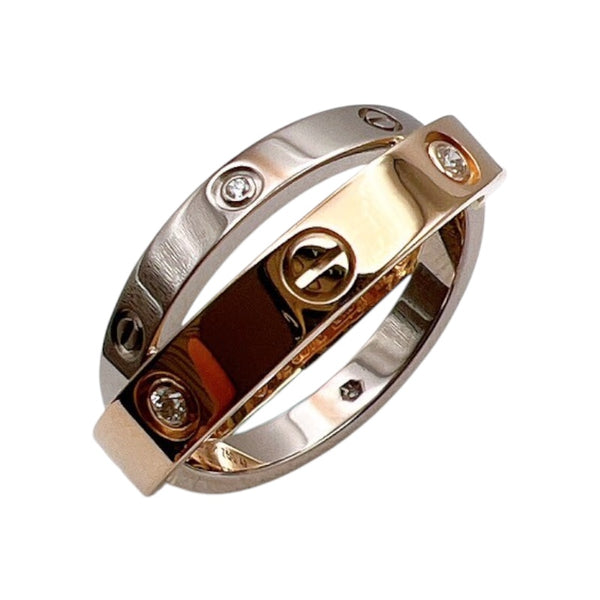 カルティエ Cartier ビーラブダイヤリング 750PG/ダイヤモンド ジュエリー