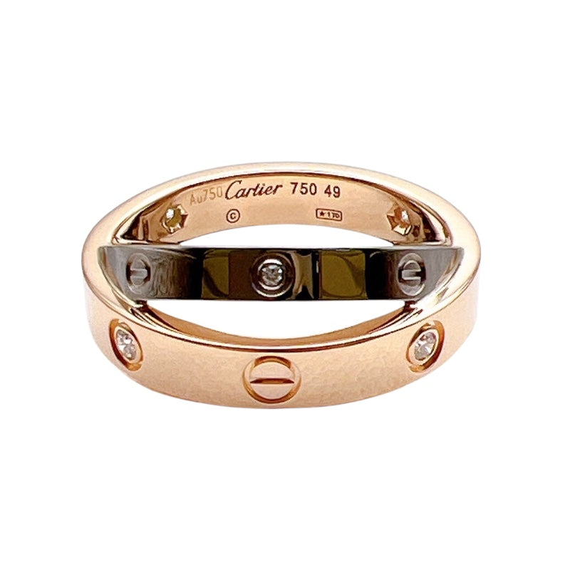 カルティエ Cartier ビーラブダイヤリング 750PG/ダイヤモンド ジュエリー