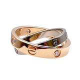 カルティエ Cartier ビーラブダイヤリング 750PG/ダイヤモンド ジュエリー