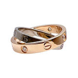 カルティエ Cartier ビーラブダイヤリング 750PG/ダイヤモンド ジュエリー