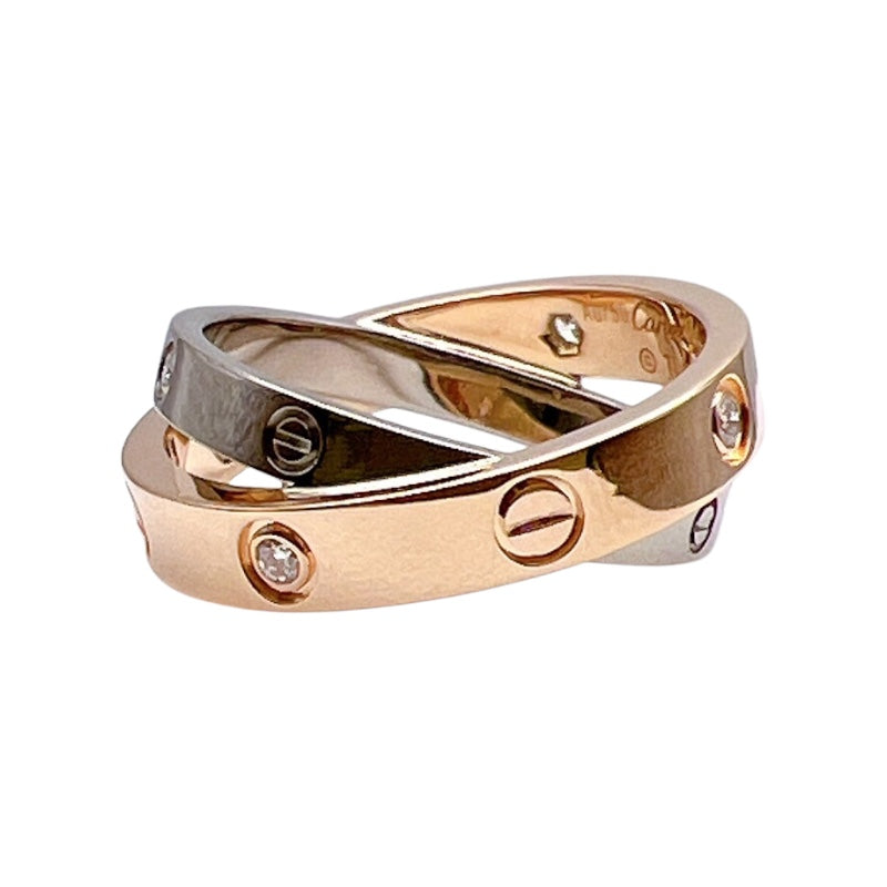 カルティエ Cartier ビーラブダイヤリング 750PG/ダイヤモンド ジュエリー