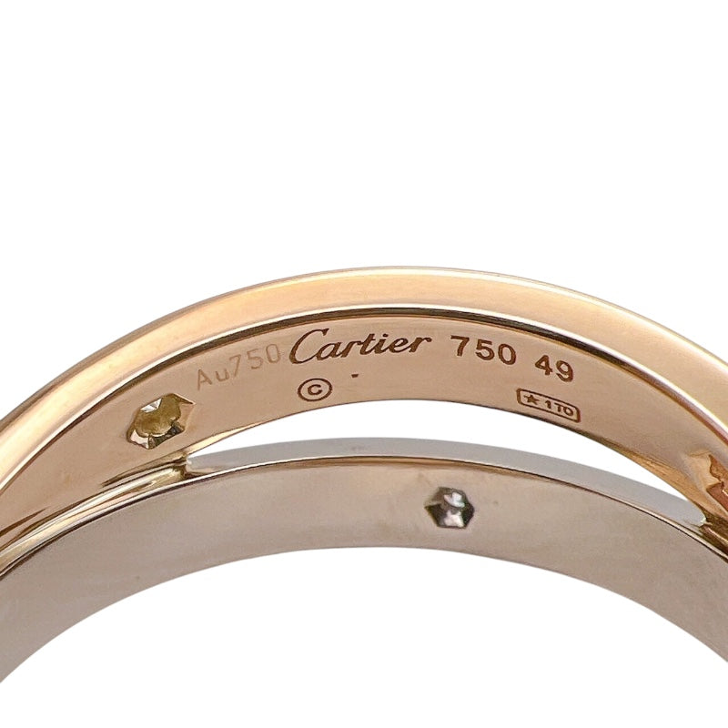 カルティエ Cartier ビーラブダイヤリング 750PG/ダイヤモンド ジュエリー