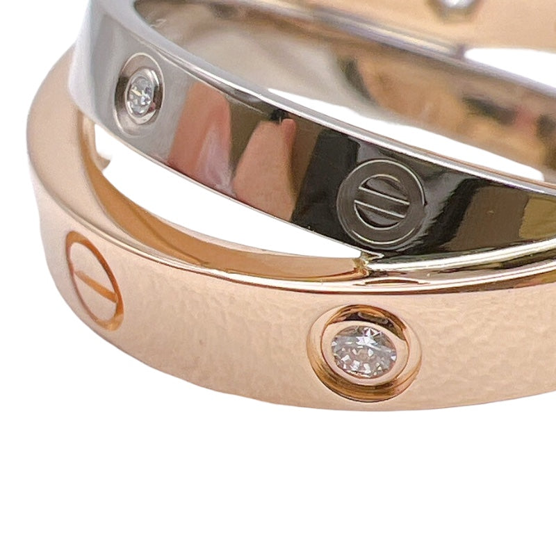 カルティエ Cartier ビーラブダイヤリング 750PG/ダイヤモンド ジュエリー