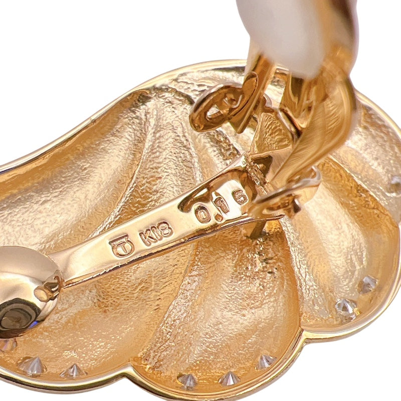 タサキ TASAKI イヤリング K18YG/ダイヤモンド ジュエリー