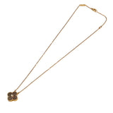ヴァンクリーフ＆アーペル Van Cleef & Arpels ヴィンテージアルハンブラ ネックレス 2014ホリデー MOP ピンクゴールド K18ピンクゴールド ブラックパール ジュエリー