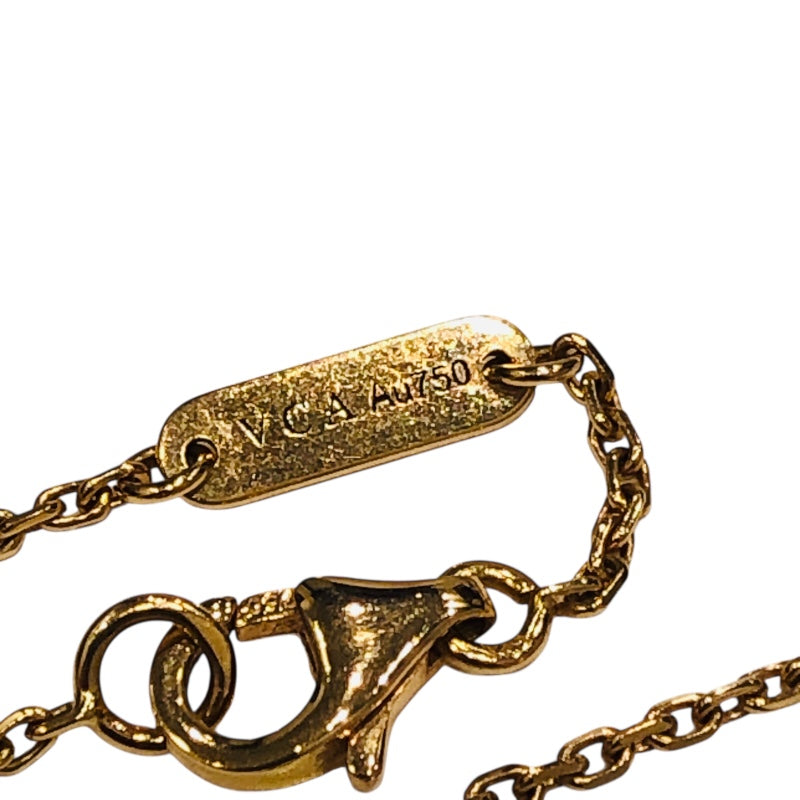 ヴァンクリーフ＆アーペル Van Cleef & Arpels ヴィンテージアルハンブラ ネックレス 2014ホリデー MOP ピンクゴールド K18ピンクゴールド ブラックパール ジュエリー