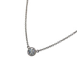 ティファニー TIFFANY＆CO バイザヤードネックレス Pt950プラチナ Pt950/ダイヤモンド ジュエリー