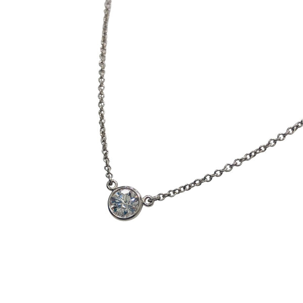 ティファニー TIFFANY＆CO バイザヤードネックレス Pt950プラチナ Pt950/ダイヤモンド ジュエリー