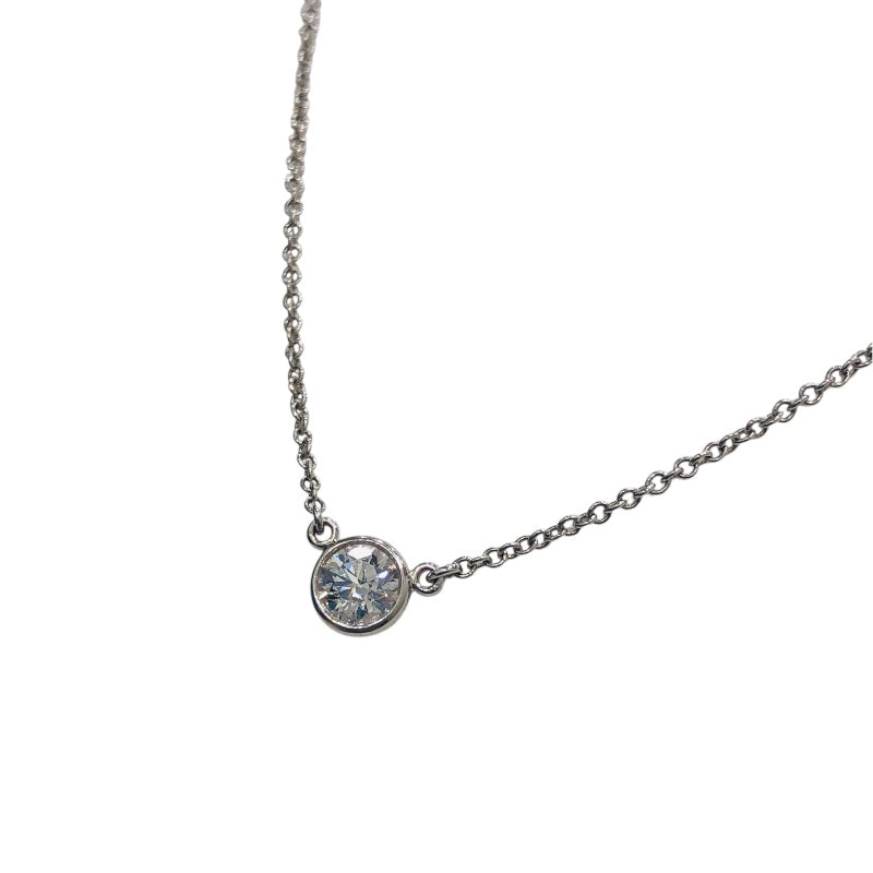 ティファニー TIFFANY＆CO バイザヤードネックレス Pt950プラチナ Pt950/ダイヤモンド ジュエリー