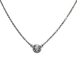 ティファニー TIFFANY＆CO バイザヤードネックレス Pt950プラチナ Pt950/ダイヤモンド ジュエリー