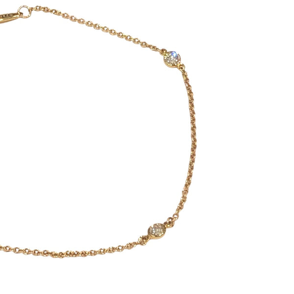 ティファニー TIFFANY＆CO バイザヤード３Pブレスレット イエローゴールド K18イエローゴールド 750YG/ダイヤモンド ジュエリー