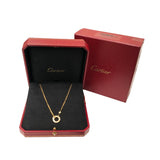 カルティエ Cartier ラブサークルネックレス２Pダイヤ ピンクゴールド Au750 ダイヤモンド ジュエリー