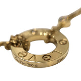 カルティエ Cartier ラブサークルネックレス２Pダイヤ ピンクゴールド Au750 ダイヤモンド ジュエリー