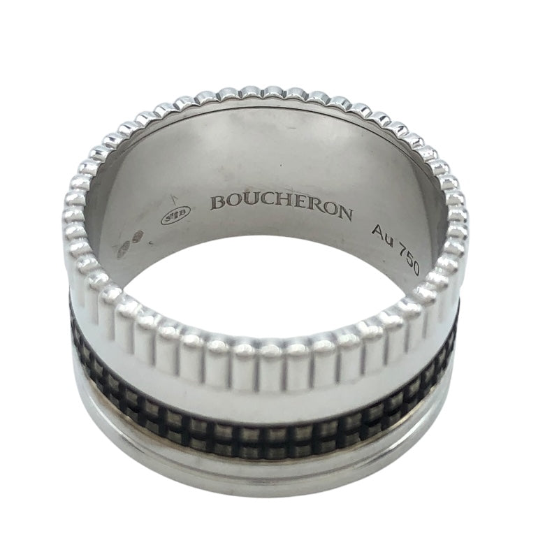 ブシュロン BOUCHERON キャトルブラック ラージ リング K18WG/ブラックPVD ジュエリー