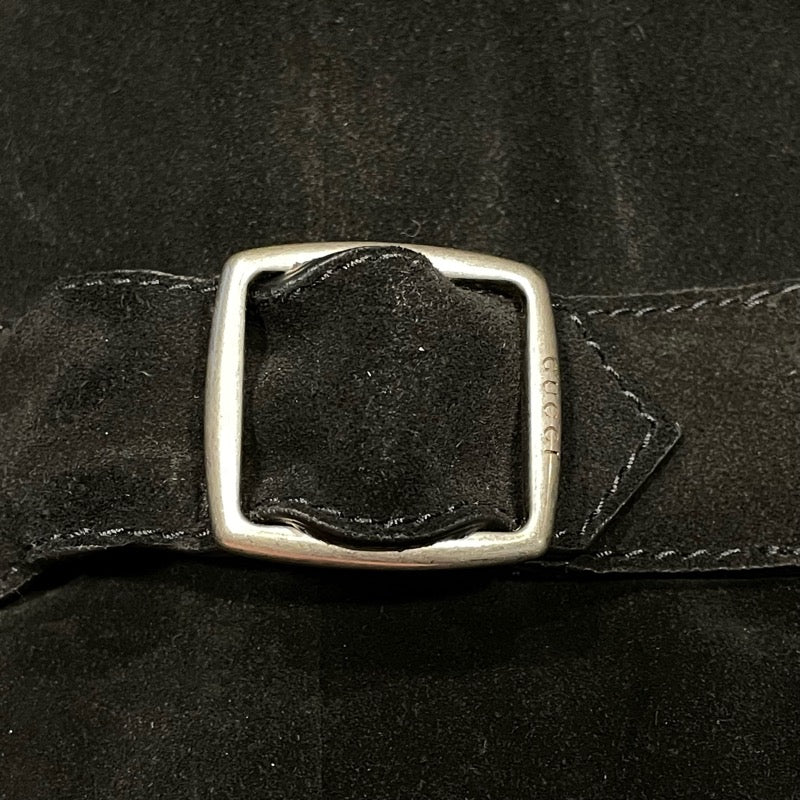 グッチ GUCCI x Bugs Bunny ストーン装飾ヌバックレザーベスト 511929 ブラック レザー メンズ ベスト