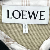 ロエベ LOEWE フリースバック チェックシャツ H526Y05W95 50 ベージュ コットン メンズ 長袖シャツ