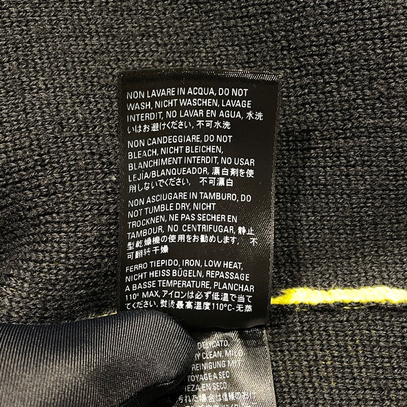 バレンシアガ BALENCIAGA ロゴ総柄 ルーズフィットニットセーター イエロー コットン メンズ セーター