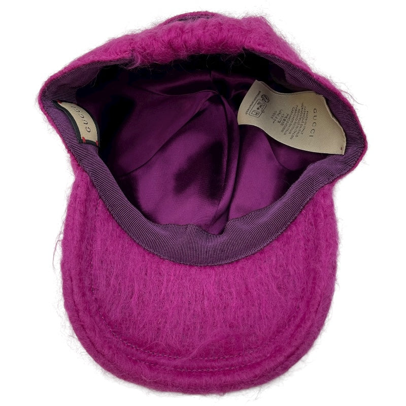 グッチ GUCCI GGマーモントニットキャップ 729349 パープル モヘヤ レディース その他ファッション雑貨