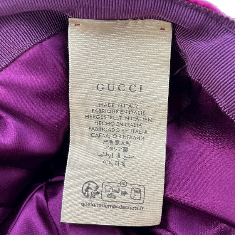 グッチ GUCCI GGマーモントニットキャップ 729349 パープル モヘヤ レディース その他ファッション雑貨