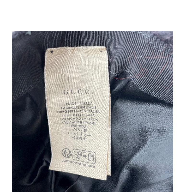 グッチ GUCCI GGマーモントベースボールキャップ 729349 ブラック ナイロン レディース その他ファッション雑貨