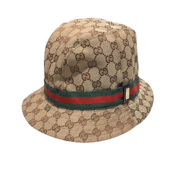 グッチ GUCCI シェリーラインGG総柄ハット ベージュ ポリエステル ユニセックス その他ファッション雑貨