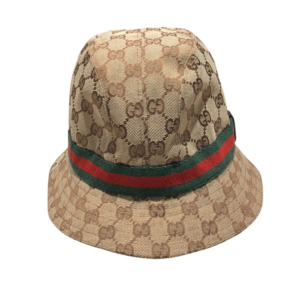 グッチ GUCCI シェリーラインGG総柄ハット ベージュ ポリエステル ユニセックス その他ファッション雑貨