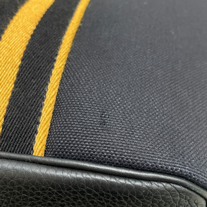 エルメス HERMES ピュールサングル U刻 ブラック　 トワルミリタリー・トリヨン メンズ トートバッグ