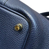 エルメス HERMES ピコタンロックPM 鍵欠品 D刻印(2019年製) ブルーアンクル ゴールド金具 トリヨン レディース ハンドバッグ