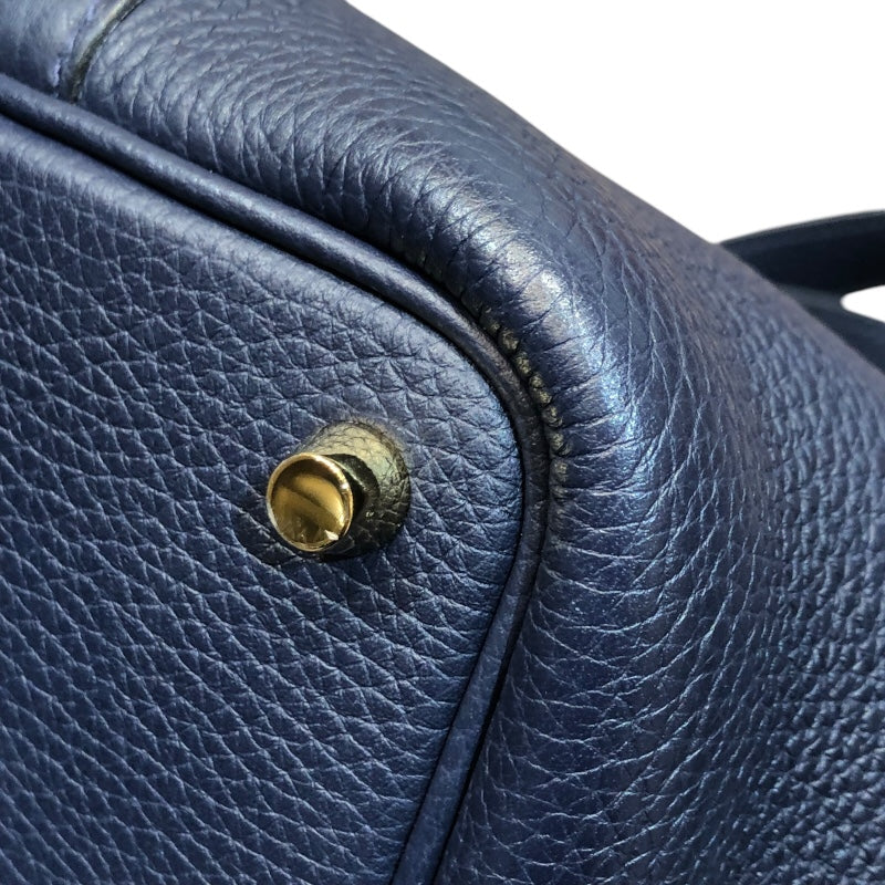 エルメス HERMES ピコタンロックPM 鍵欠品 D刻印(2019年製) ブルーアンクル ゴールド金具 トリヨン レディース ハンドバッグ