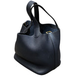 エルメス HERMES ピコタンロックPM 鍵欠品 D刻印(2019年製) ブルーアンクル ゴールド金具 トリヨン レディース ハンドバッグ