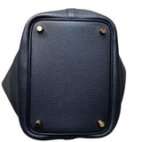 エルメス HERMES ピコタンロックPM 鍵欠品 D刻印(2019年製) ブルーアンクル ゴールド金具 トリヨン レディース ハンドバッグ
