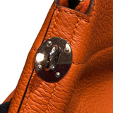エルメス HERMES ボリード35 ストラップ・カデナ欠品 □M刻 オレンジ シルバー金具 トリヨンクレマンス レディース ハンドバッグ
