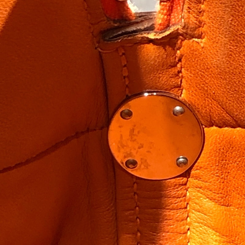 エルメス HERMES ボリード35 ストラップ・カデナ欠品 □M刻 オレンジ シルバー金具 トリヨンクレマンス レディース ハンドバッグ