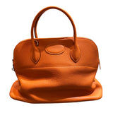 エルメス HERMES ボリード35 ストラップ・カデナ欠品 □M刻 オレンジ シルバー金具 トリヨンクレマンス レディース ハンドバッグ