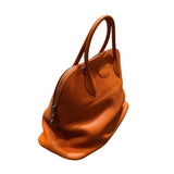 エルメス HERMES ボリード35 ストラップ・カデナ欠品 □M刻 オレンジ シルバー金具 トリヨンクレマンス レディース ハンドバッグ