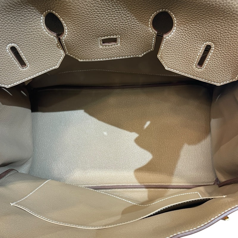 エルメス HERMES バーキン35 X刻 エトゥープ ゴールド金具 トゴ レディース ハンドバッグ