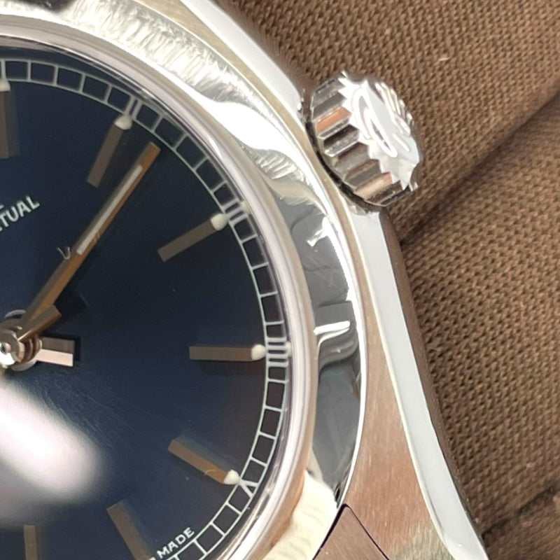 ロレックス ROLEX オイスターパーペチュアル 77080 ブルー SS 自動巻き レディース 腕時計