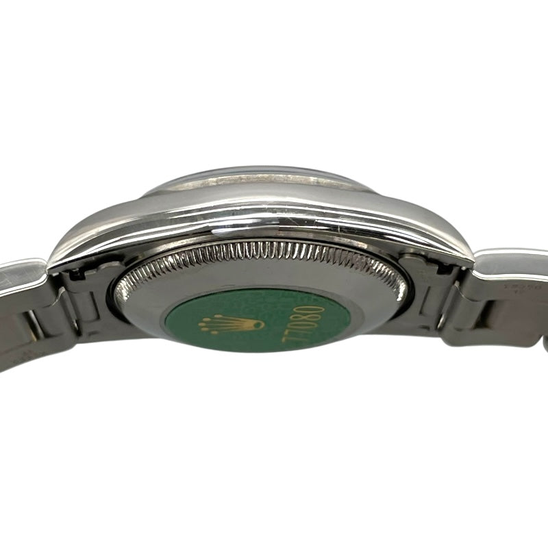 ロレックス ROLEX オイスターパーペチュアル 77080 ブルー SS 自動巻き レディース 腕時計